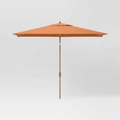 10'x6' Rectangular Market Patio Umbrella - Light Wood Pole - Threshold™ -Baxton Studio Sales Store GUEST 7026a379 acb5 40d3 9e28 ea63462c9136