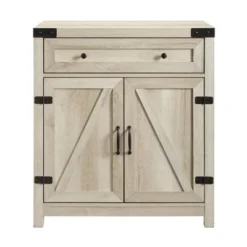 Clarabelle Rustic Farmhouse Barn Door Accent Cabinet - Saracina Home -Baxton Studio Sales Store GUEST 713ae4d0 858a 4fc3 8b2d 6512862d084e