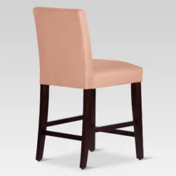 25" Velvet Parsons Counter Height Barstool Wood - Threshold™ -Baxton Studio Sales Store GUEST 73d6775c 2065 441e 8c07 519e9bd63b1c