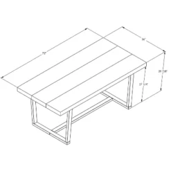 72" Modern Farmhouse Solid Wood Distressed Plank Top Dining Table - Saracina Home -Baxton Studio Sales Store GUEST 771a4c0c 29dd 4c84 ae48 88970e06f0cd