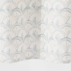 Block Print Scallop Shower Curtain Aqua Blue - Threshold™ -Baxton Studio Sales Store GUEST 778a054f a5b3 486b 8a5e 47632fd96cbf