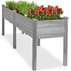 Best Choice Products 72x23x30in Raised Garden Bed, Elevated Wood Planter Box For Patio W/ Divider Panel -Baxton Studio Sales Store GUEST 77eb29eb a3a5 43ab b35e 54c85070cde9