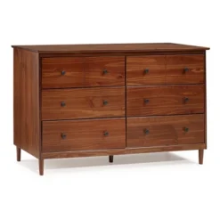 Stiva Classic Mid-Century Modern Horizontal 6 Drawer Dresser - Saracina Home -Baxton Studio Sales Store GUEST 78791d89 6431 4350 b98b c4637b18a0d0