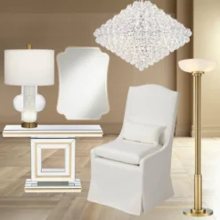 Possini Euro Design Modern Torchiere Floor Lamp 70" Tall Warm Antique Gold Metal Glass Shade For Living Room Reading Bedroom Office Uplight -Baxton Studio Sales Store GUEST 7a80523f 317b 47de 910c a630f2c1a748