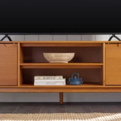 Solid Wood Mid-Century Modern TV Stand For TVs Up To 80" - Saracina Home -Baxton Studio Sales Store GUEST 7b8f78dc b7ab 4f0a bbb2 79db23e31b3a