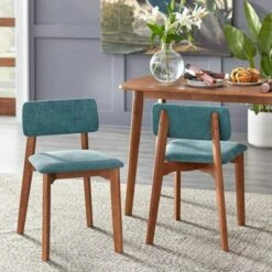 4pc Nettie Mid-Century Modern Dining Set With Bench Walnut/Teal - Buylateral 9 4pc Nettie Mid-Century Modern Dining Set With Bench Walnut/Teal - Buylateral -Baxton Studio Sales Store GUEST 7bbe3003 7bc4 46fa 96c2 4c125c385dab