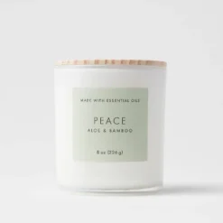 Wood Lidded Glass Wellness Peace Candle - Threshold™ -Baxton Studio Sales Store GUEST 7dafd42c 8838 4237 adb0 5f8c4050c49a