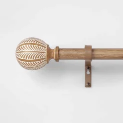 Carved Light Woodtone Ball Curtain Rod Natural - Opalhouse™ 5 Carved Light Woodtone Ball Curtain Rod Natural - Opalhouse™ -Baxton Studio Sales Store GUEST 7e070734 076e 44dc 94e6 de22767e0af4