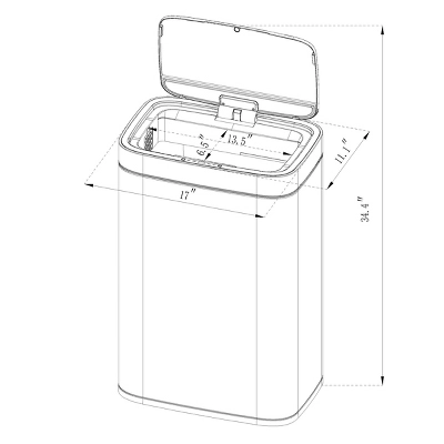 Motion Wastebasket With Liner - Brightroom™ 4 Motion Wastebasket With Liner - Brightroom™ - Image 4