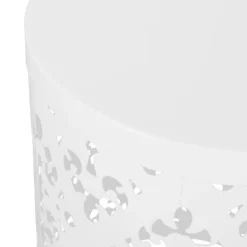 2pk Mathena Outdoor Round Iron Side Tables White - Christopher Knight Home -Baxton Studio Sales Store GUEST 7fa422ff a0ea 44df 90fb 87ad58f28ac4