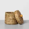 Woven Bath Storage Canister Beige - Hearth & Hand™ With Magnolia