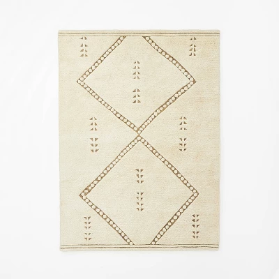 Cedar Hills Plush Geo Print Rug Cream - Threshold™ Designed With Studio McGee 4 Cedar Hills Plush Geo Print Rug Cream - Threshold™ Designed With Studio McGee - Image 4