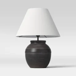 Large Ceramic Table Lamp Black - Threshold™ -Baxton Studio Sales Store GUEST 80c207b4 2358 48aa 849a ccd48835c41d