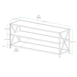 Modern Industrial X Frame Metal And Wood Media Bookshelf - Saracina Home -Baxton Studio Sales Store GUEST 8114e89b 4ca1 4593 849f a5bb742b3414