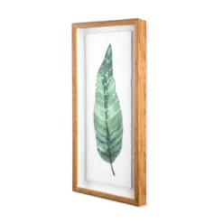 (Set Of 3) 28"x12" Framed Leaves Decorative Wall Art White - Threshold™ -Baxton Studio Sales Store GUEST 8176423f 41b8 4092 bb29 d3a72d0feae8