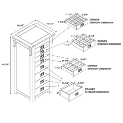 Delia Jewelry Armoire Brown - Powell Company 29 Delia Jewelry Armoire Brown - Powell Company -Baxton Studio Sales Store GUEST 83671e5f f20a 4898 93ee 3b153b1c74be