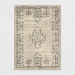 Hancock Distressed Center Motif Rug Beige - Threshold™ -Baxton Studio Sales Store GUEST 83a3285f 266c 4fe0 977c ecd0bb0848d3