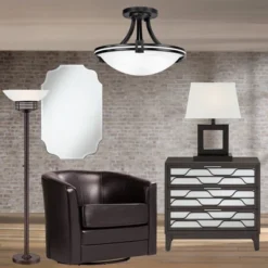 Possini Euro Design Light Blaster Modern Torchiere Floor Lamp 72 1/2" Tall Warm Bronze LED White Frosted Glass Bowl Shade For Living Room Bedroom Home -Baxton Studio Sales Store GUEST 850569d9 d068 4326 aad7 a33ef97851f4