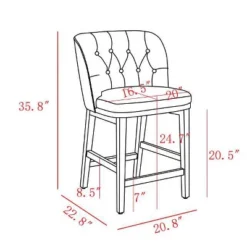 Winfall Tufted Barrel Counter Height Barstool Linen - Threshold™ -Baxton Studio Sales Store GUEST 862591f2 c5d6 4cbd b107 373f25260e5a