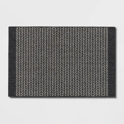Herringbone Rug Gray - Threshold™ 4 Herringbone Rug Gray - Threshold™ - Image 4