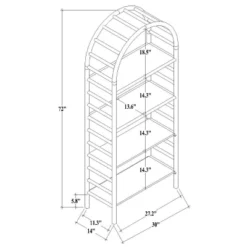 72" Holladay Curved Wooden Bookcase - Threshold™ Designed With Studio McGee 17 72" Holladay Curved Wooden Bookcase - Threshold™ Designed With Studio McGee -Baxton Studio Sales Store GUEST 907a020b f8bd 48ff ad78 2332a2c16f0a