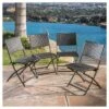 El Paso Set Of 4 Wicker Patio Folding Chairs - Brown - Christopher Knight Home
