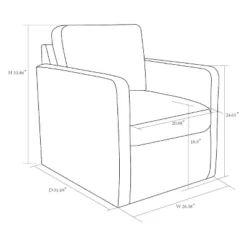 Pinetops Swivel Base Accent Chair - Threshold™ -Baxton Studio Sales Store GUEST 9122e1e1 4b4a 4722 a4d8 a5610912f064