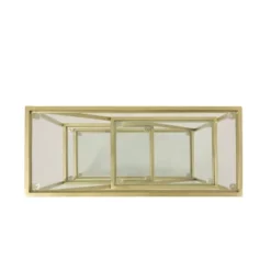 Kokesh Modern Glam Tempered Glass 3 Shelf Asymmetrical Bookcase Gold - Christopher Knight Home -Baxton Studio Sales Store GUEST 91617d1f b48c 4a5c 8204 aa965eb572df