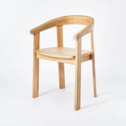 Terra Solid Wood Curved Back Dining Chair - Threshold™ Designed With Studio McGee -Baxton Studio Sales Store GUEST 9247e68d 2d42 4de0 acf8 805ddf967c24