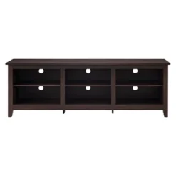 Transitional 6 Cubby Wood Open Storage Wood TV Stand For TVs Up To 80"- Saracina Home -Baxton Studio Sales Store GUEST 92fe5691 6d10 45aa a903 60b396346c9f