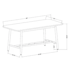 Shaker Dining Table - Natural - Hearth & Hand™ With Magnolia -Baxton Studio Sales Store GUEST 9464db63 6fbb 4d64 91f7 7d79e13f5a9e