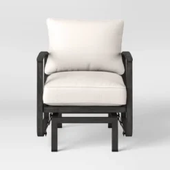 2pc Ryegate Glider Outdoor Patio Chairs, Club Chairs Gray - Threshold™ -Baxton Studio Sales Store GUEST 95adfbed e2ab 4d46 9ae5 3cd9a646ab48