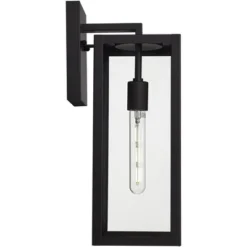 John Timberland Titan Modern Outdoor Wall Light Fixtures Set Of 2 Mystic Black Rectangular Frame 17" Clear Glass For Post Exterior Barn 13 John Timberland Titan Modern Outdoor Wall Light Fixtures Set Of 2 Mystic Black Rectangular Frame 17" Clear Glass For Post Exterior Barn -Baxton Studio Sales Store GUEST 95bc8e5b 1095 4908 ae23 9f1bfaeb0eee