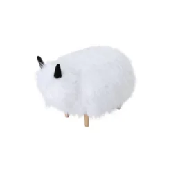 Levi Furry Yak Ottoman - Christopher Knight Home -Baxton Studio Sales Store GUEST 97bbea4f 6767 4a25 8bcd 85eb88da3f12