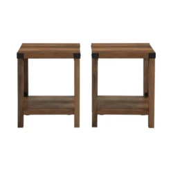 Set Of 2 Sophie Rustic Farmhouse X Frame Side Tables - Saracina Home -Baxton Studio Sales Store GUEST 97d1aae4 b5cf 4310 ae80 df5ce5fb7d85