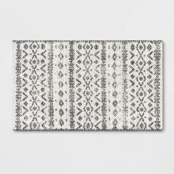 Diamond Printed Accent Aztec Rug Black - Opalhouse™ -Baxton Studio Sales Store GUEST 9a5f0d3a 6dc0 4cc2 a7e1 7c16bb3d54a2