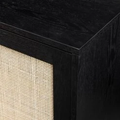 Modern Boho Wood And Rattan Storage Sideboard Black - Saracina Home -Baxton Studio Sales Store GUEST 9a7ace65 cad1 452f b709 48a321171f34