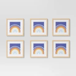 (Set Of 6) 11" X 11" Matted To 8" X 8" Frame Set - Room Essentials™ -Baxton Studio Sales Store GUEST 9a854d8e ad55 4f2a 8688 004f094e221a