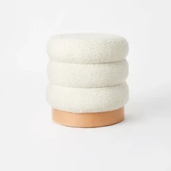 Clarkdale Channel Tufted Ottoman With Wood Base - Threshold™ Designed With Studio McGee -Baxton Studio Sales Store GUEST 9e78f4ea 34e1 4b4c 8927 610a96c011f0