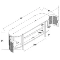 Portola Hills Caned Door TV Stand For TVs Up To 60" - Threshold™ Designed With Studio McGee -Baxton Studio Sales Store GUEST a0956830 d71f 43eb 95fa 09eff023a340