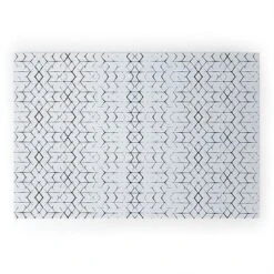 Becky Bailey Shibori Diamonds Looped Vinyl Welcome Mat - Society6 -Baxton Studio Sales Store GUEST a184a61a 91f7 4646 a88e 6e86f8dd77f3