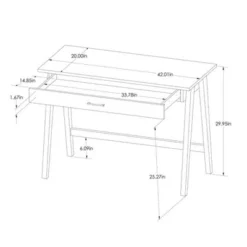 Paulo Wood Writing Desk With Drawer - Threshold™ -Baxton Studio Sales Store GUEST a3818299 8a65 473a bf93 e5c5d6e1b99b