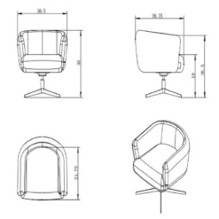 Morpho Swivel Armchair - Threshold™ -Baxton Studio Sales Store GUEST a3b3d07e 0d72 4668 abc8 9eef5cda41b8