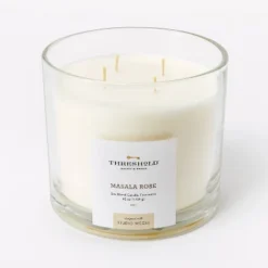 Clear Glass Masala Rose Candle White - Threshold™ Designed With Studio McGee -Baxton Studio Sales Store GUEST a428fcef ae40 495d b3e2 43ba30c44f06