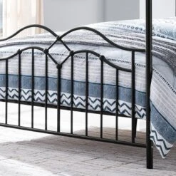 Queen Earhart Traditional Iron Canopy Bed - Christopher Knight Home -Baxton Studio Sales Store GUEST a64086b7 771c 4544 afa9 ac95b2e25c85