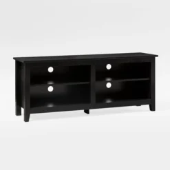 Transitional 4 Cubby Wood Open Storage TV Stand For TVs Up To 65"- Saracina Home -Baxton Studio Sales Store GUEST a6e3a24c 5f9e 443a b207 9469bc1cee89