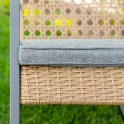 Komodo Modern Boho Faux Rattan & Metal Outdoor Rocking Chair With Cushion - Brown/Gray - Saracina Home 9 Komodo Modern Boho Faux Rattan & Metal Outdoor Rocking Chair With Cushion - Brown/Gray - Saracina Home -Baxton Studio Sales Store GUEST a71a9c37 cd34 445c 88c4 696410288c89