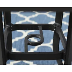 Outdoor Cast Aluminum Table With 1.97" Umbrella Hole - Brown - Captiva Designs -Baxton Studio Sales Store GUEST a9b43383 1e20 403b ba52 959221c36515