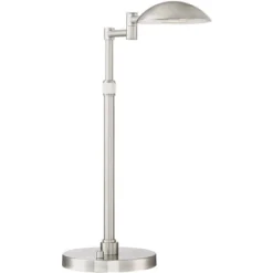 Possini Euro Design Eliptik Modern Desk Table Lamp 24 1/2" High Satin Nickel LED Swing Arm Adjustable Height For Bedroom Living Room Nightstand Office 13 Possini Euro Design Eliptik Modern Desk Table Lamp 24 1/2" High Satin Nickel LED Swing Arm Adjustable Height For Bedroom Living Room Nightstand Office -Baxton Studio Sales Store GUEST aa0f4a29 bec0 4111 8c72 01b67ee54c62