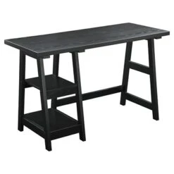 Designs2Go Trestle Desk With Shelves - Breighton Home 22 Designs2Go Trestle Desk With Shelves - Breighton Home -Baxton Studio Sales Store GUEST aa86743b 8e79 40c2 a6bb 7fbdc03f49ae